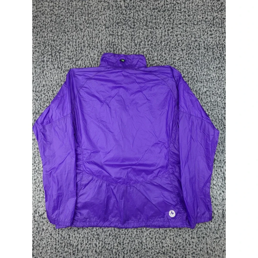Marmot Windbreaker Jacket Mens XL Purple Lightweight Full Zip Mesh Lined
